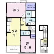 エレガンス Aの間取り画像