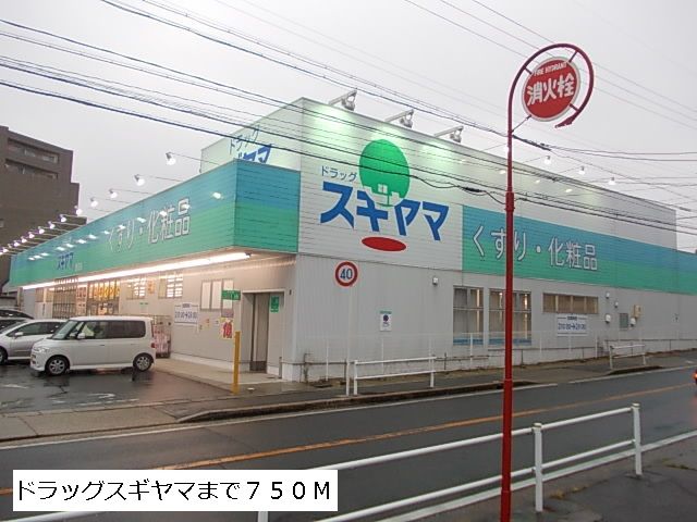 近くのドラッグスギヤマまで750m(徒歩10分)