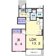 クリスタル Bの間取り画像