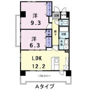 ヒルズ天神の間取り画像