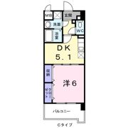 ヒルズ天神の間取り画像