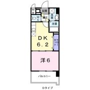 ヒルズ天神の間取り画像