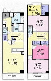 モアエクセル高石の間取り画像