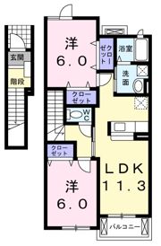 プラムガーデンⅠの間取り画像