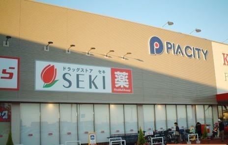 近くのセキ薬局まで1,100m（徒歩14分）