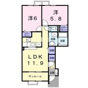 ボヤージュの間取り画像