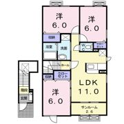 ヴィラ－ジュ ガンクGの間取り画像