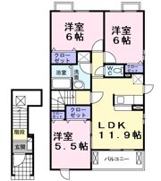 ハマナスⅠの間取り画像