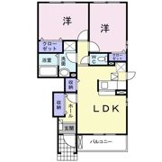 ハマナスⅡの間取り画像