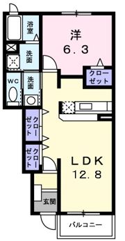 メゾン・ド・フルール Ⅲの間取り画像