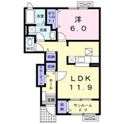 サンライズAの間取り画像