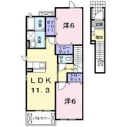 プレジールBの間取り画像