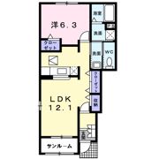 サンクチュアリ北府の間取り画像