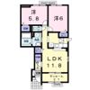 フラワープレイスK Ⅰの間取り画像