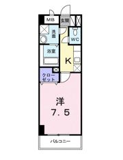 パールドゥN 府中の間取り画像