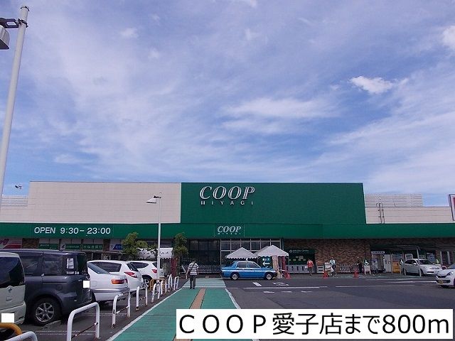 近くのＣＯＯＰ愛子店まで800m（徒歩10分）