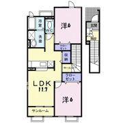ヴィラージュ Ⅱの間取り画像