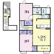ヴィラージュ Ⅲの間取り画像