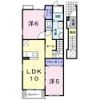 シャトレ－ヌ立花Bの間取り画像