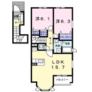 サンセール Aの間取り画像