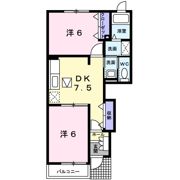 サンビレッジ里岸Ⅱ棟の間取り画像