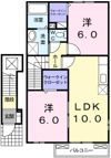 グレイス吉田 Ⅱ番館の間取り画像