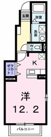 松岡ハイツ Aの間取り画像