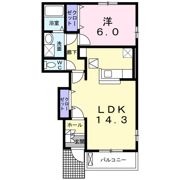 ペアハウスヒロセFの間取り画像