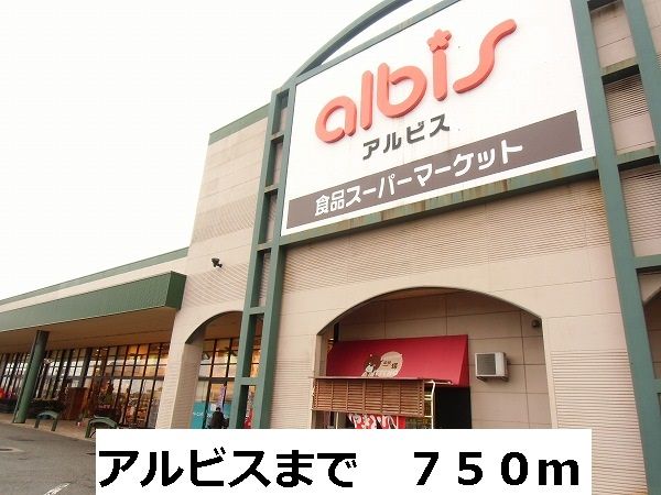 近くのアルビスまで750m(徒歩10分)
