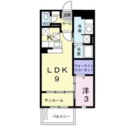 リバ・シティ夢咲Ⅰの間取り画像
