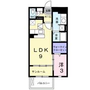 リバ・シティ夢咲Ⅰの間取り画像