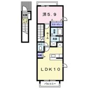 ヴァンベール Bの間取り画像