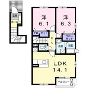 マ－ベラス新知台 A棟の間取り画像