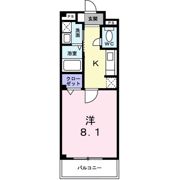 カルムアビタシオン大将軍Ⅱの間取り画像