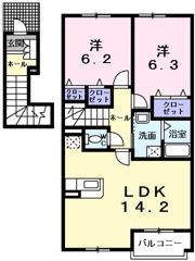 ベルソレイユの間取り画像
