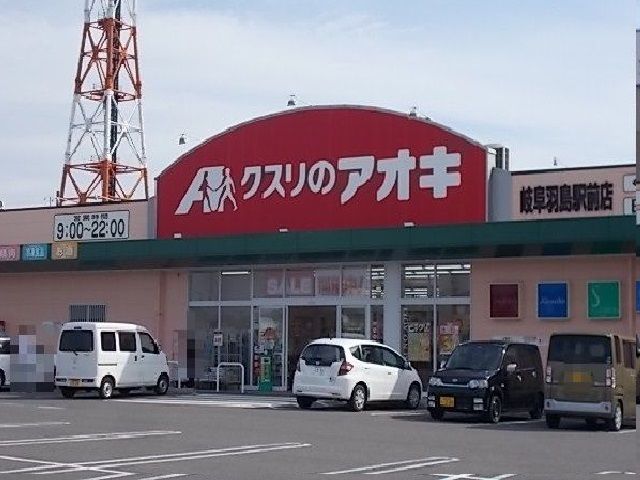 近くのクスリのアオキ岐阜羽島駅前店まで750m（徒歩10分）