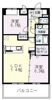 プラシード U・Iの間取り画像