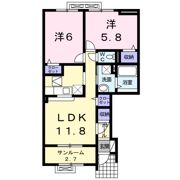 カンパーヌⅠの間取り画像