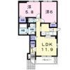 ベル コリーヌAの間取り画像