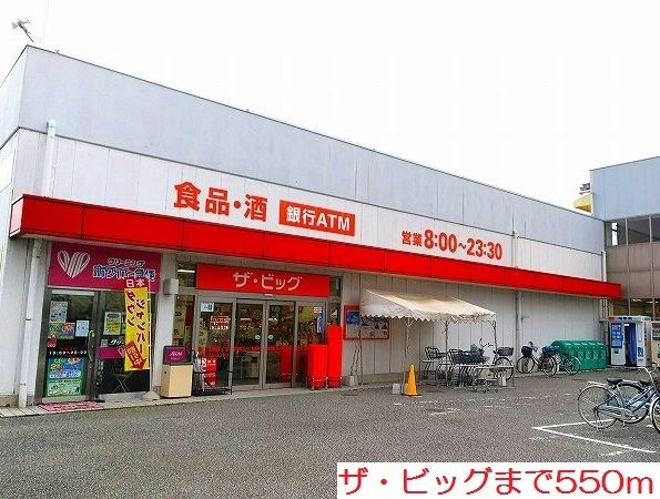 近くのザ・ビッグまで550m(徒歩7分)