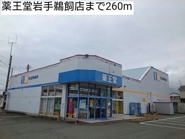 近くの薬王堂岩手鵜飼店まで260m(徒歩4分)