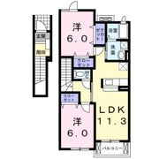 ソレイユBの間取り画像