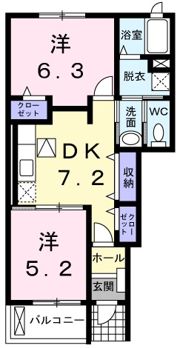 イースト弐番館の間取り画像