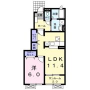 ラ・ソレイユBの間取り画像