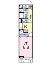 ルミネ長田Bの間取り画像