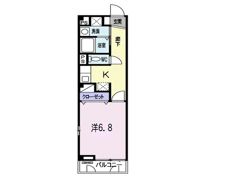 ルミネ長田Bの間取り画像