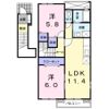 レバータⅡ Aの間取り画像