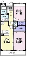 インヴィテ・ボヌ－ルⅡ番館の間取り画像