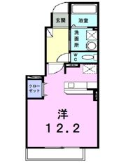 カルム サンリットA Ⅱの間取り画像