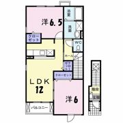 プラシード本浦 Bの間取り画像